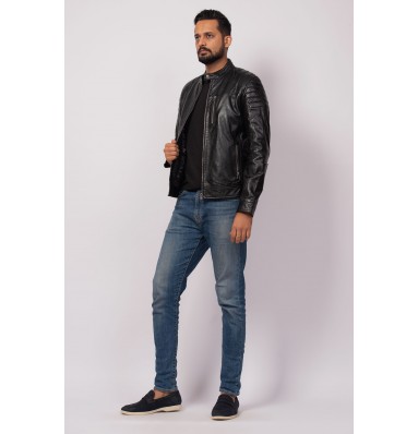 Ross Black Leather Jacket