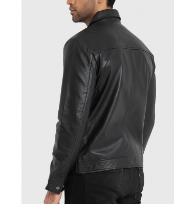 Willis Black Leather Jacket