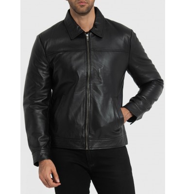 Willis Black Leather Jacket