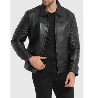 Willis Black Leather Jacket