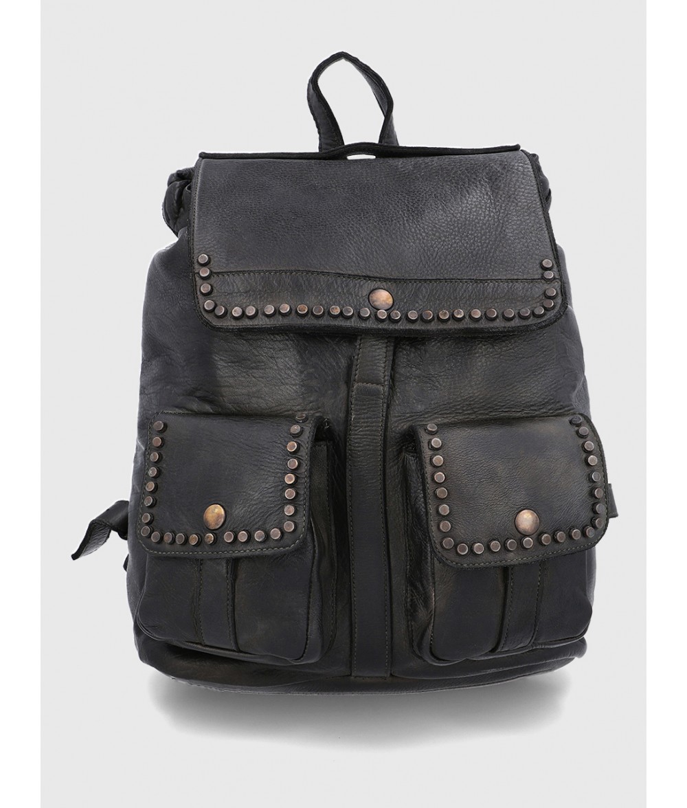 Clara Black Mini Backpack
