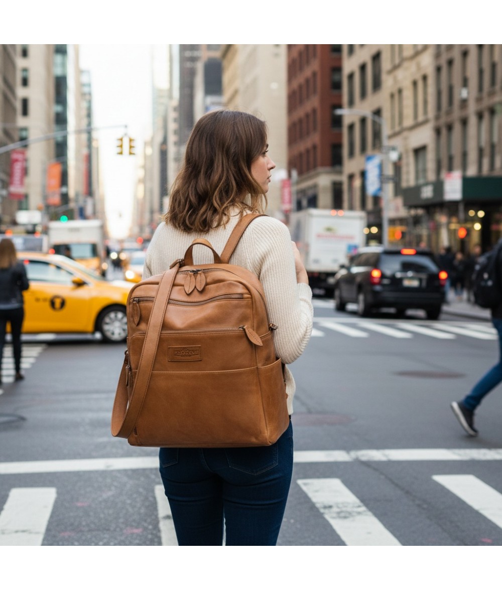 Dilly Classic Mini Leather Backpack