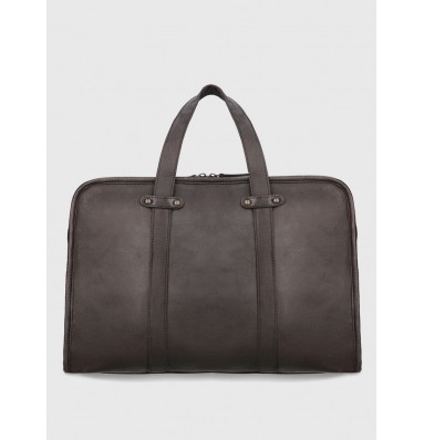 Gordon Brown Leather Weekender Bag