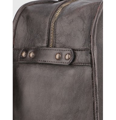Gordon Brown Leather Weekender Bag