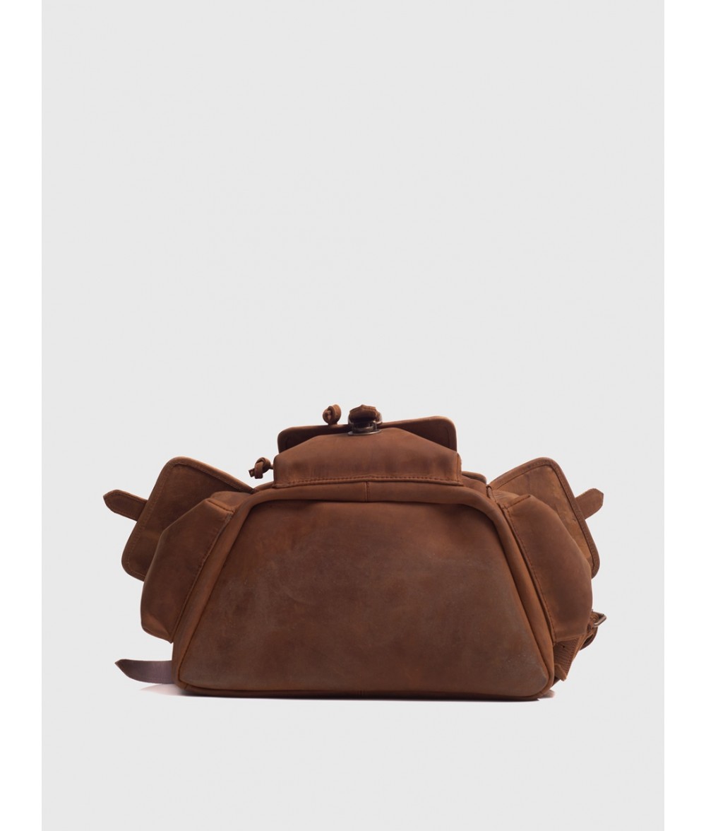 Moss Crazy Horse Leather Backpack