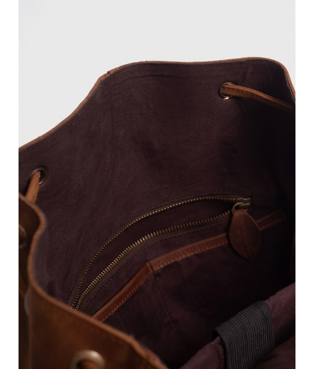 Moss Crazy Horse Leather Backpack