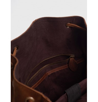 Moss Crazy Horse Leather Backpack