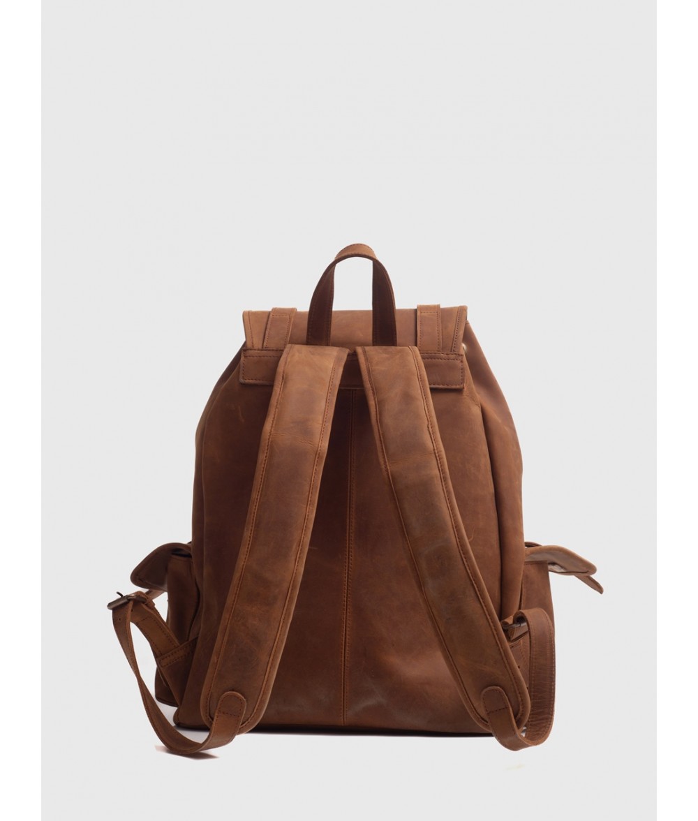 Moss Crazy Horse Leather Backpack