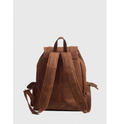 Moss Crazy Horse Leather Backpack