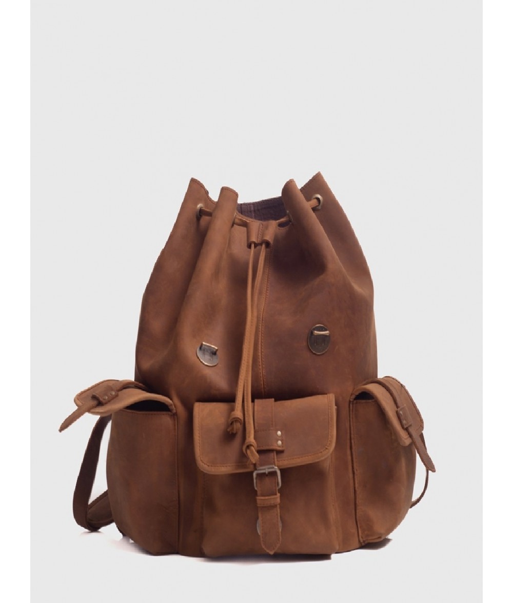 Moss Crazy Horse Leather Backpack
