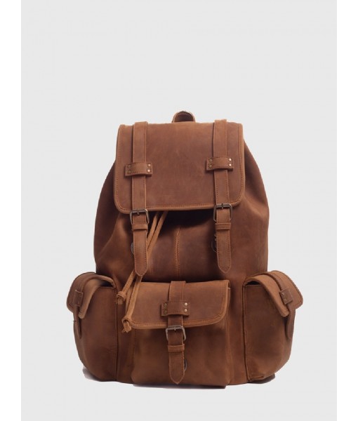 Moss Crazy Horse Leather Backpack