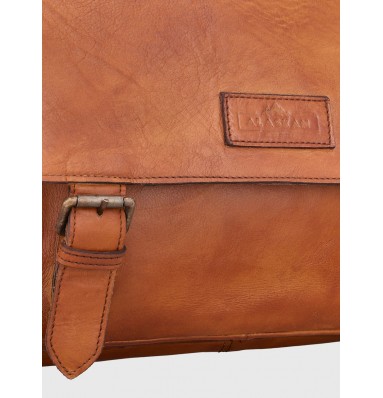 Petra Leather Laptop Messenger Bag
