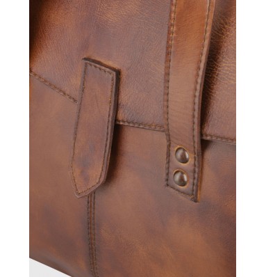 Schultz Brown Leather Briefcase