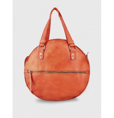 Tracy Round Leather Handbag 