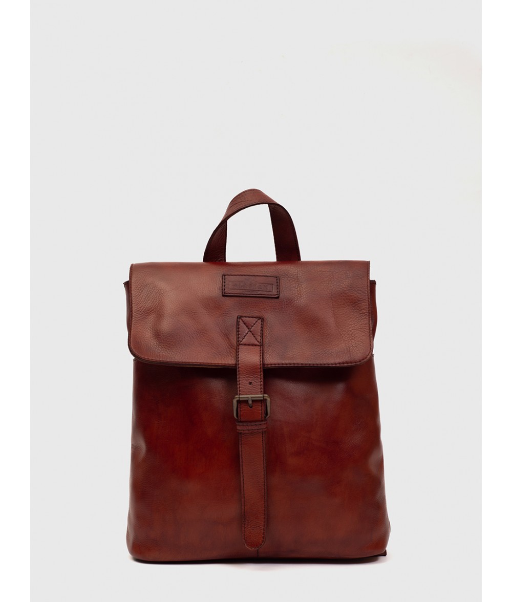 Voyager Brown Mini Leather Backpack 