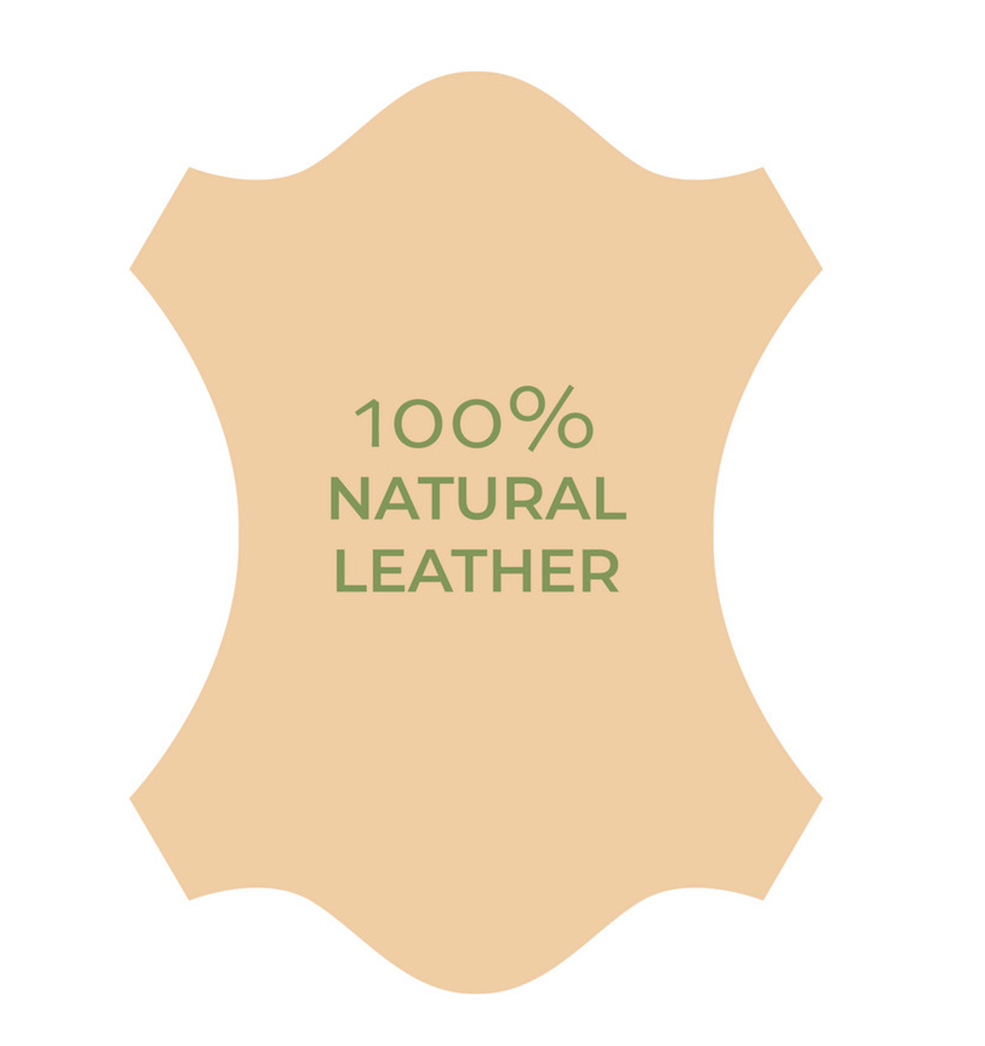 100% original leather logo
