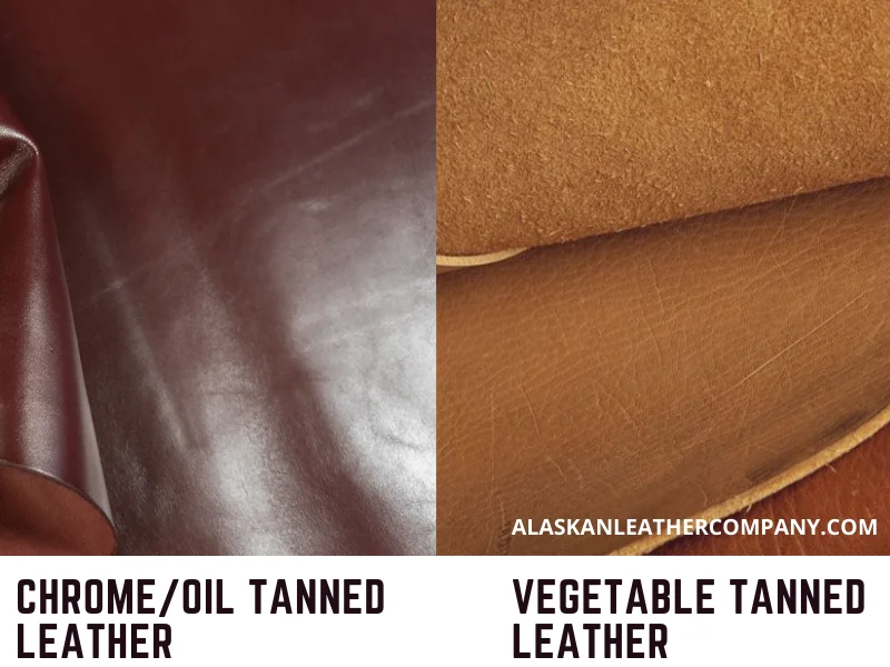 chrome oil vs vegetable tanning of leather