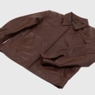 Willis Oak Brown Leather Jacket (1)