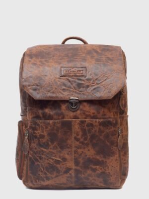 Alzarro Old School Vintage Leather Backpack