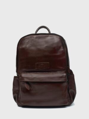 Dean Brown Leather Book Bag