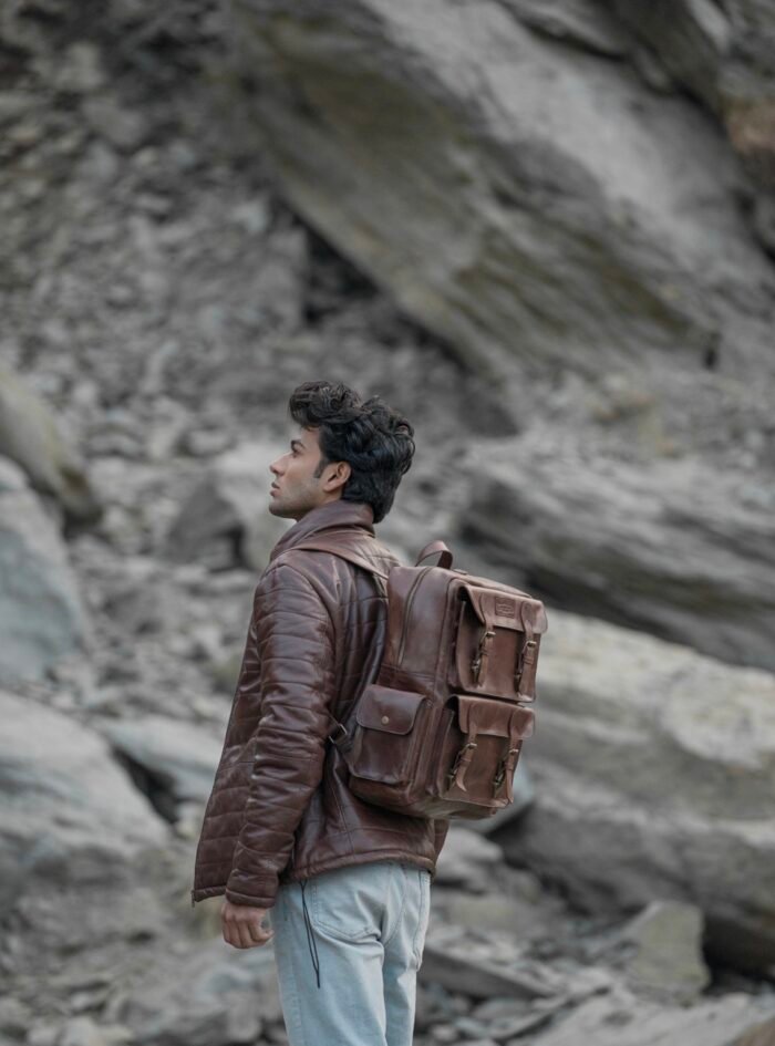Dulles Crazy Horse Leather Laptop Backpack-style2 Dulles Crazy Horse Leather Laptop Backpack-style2