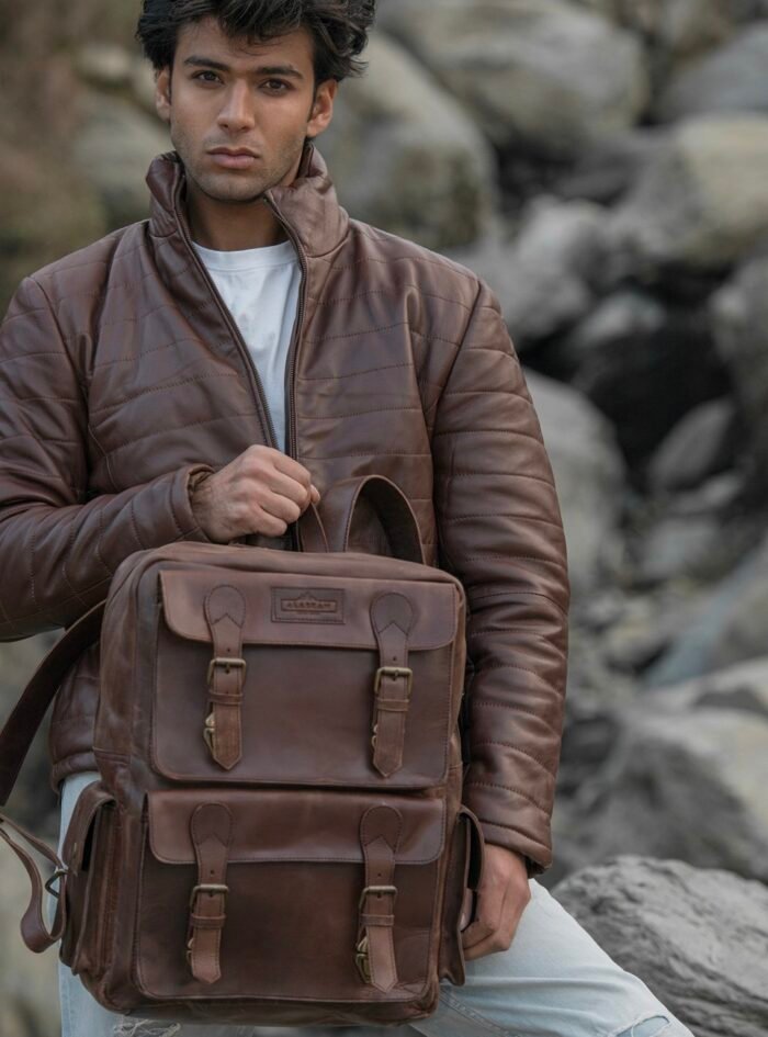 Dulles Crazy Horse Leather Laptop Backpack-style6 Dulles Crazy Horse Leather Laptop Backpack-style6