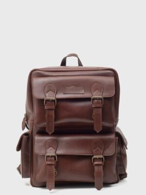 Dulles Crazy Horse Leather Laptop Backpack
