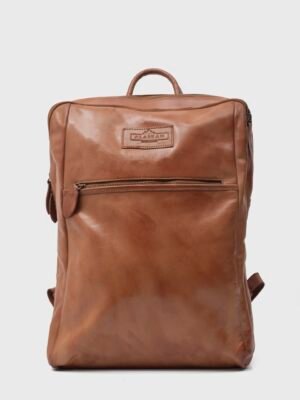 Nomad Brown Leather Laptop Backpack