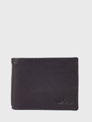 Onyx Leather Bifold Money Clip Wallet
