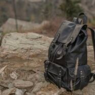 Porter Black Leather Travel Rucksack-style2
