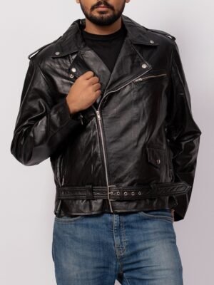Raven Black Biker Jacket
