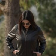 Reese Black Bomber Jacket-style4