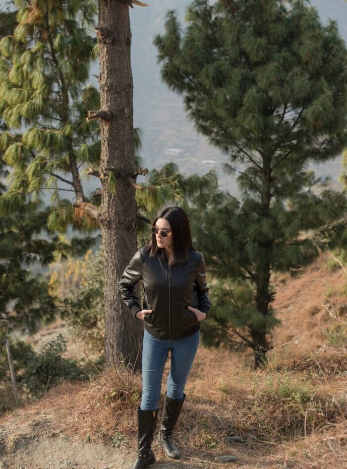 Reese Black Bomber Jacket-style5 Reese Black Bomber Jacket-style5