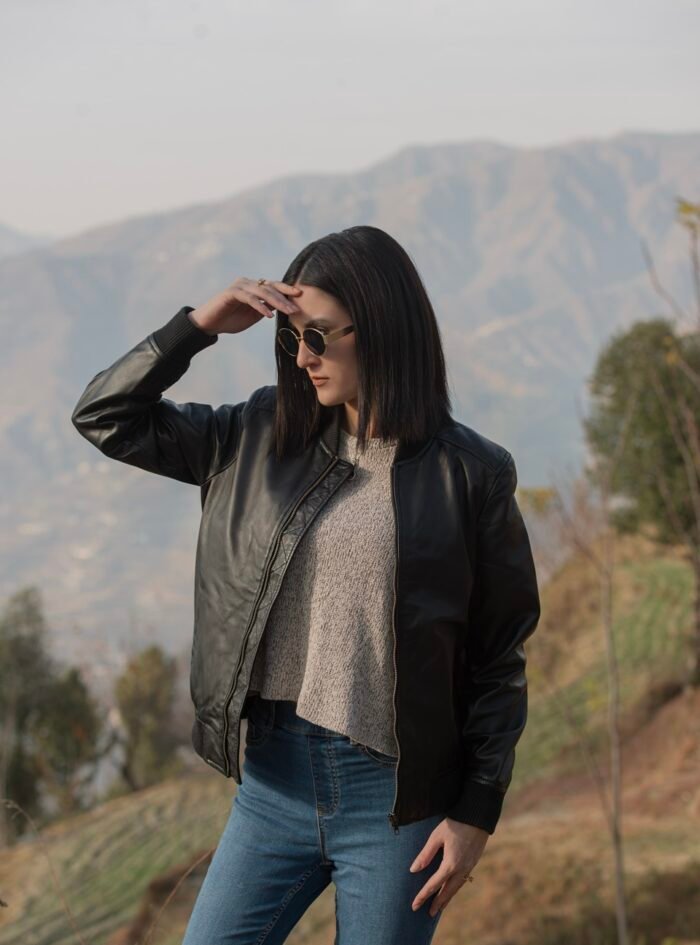 Reese Black Bomber Jacket-style6 Reese Black Bomber Jacket-style6