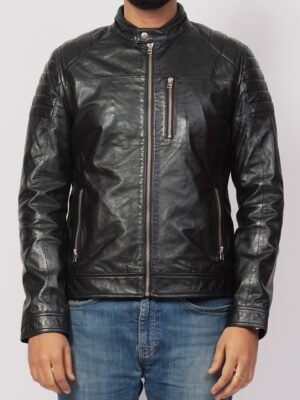 Ross Black Leather Jacket