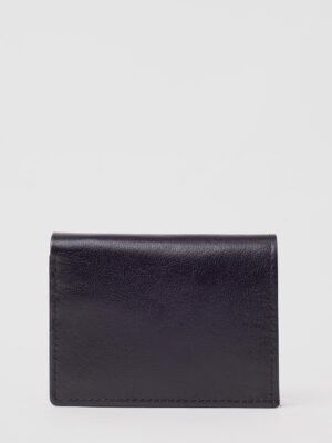 Troy Black Slim Leather Wallet