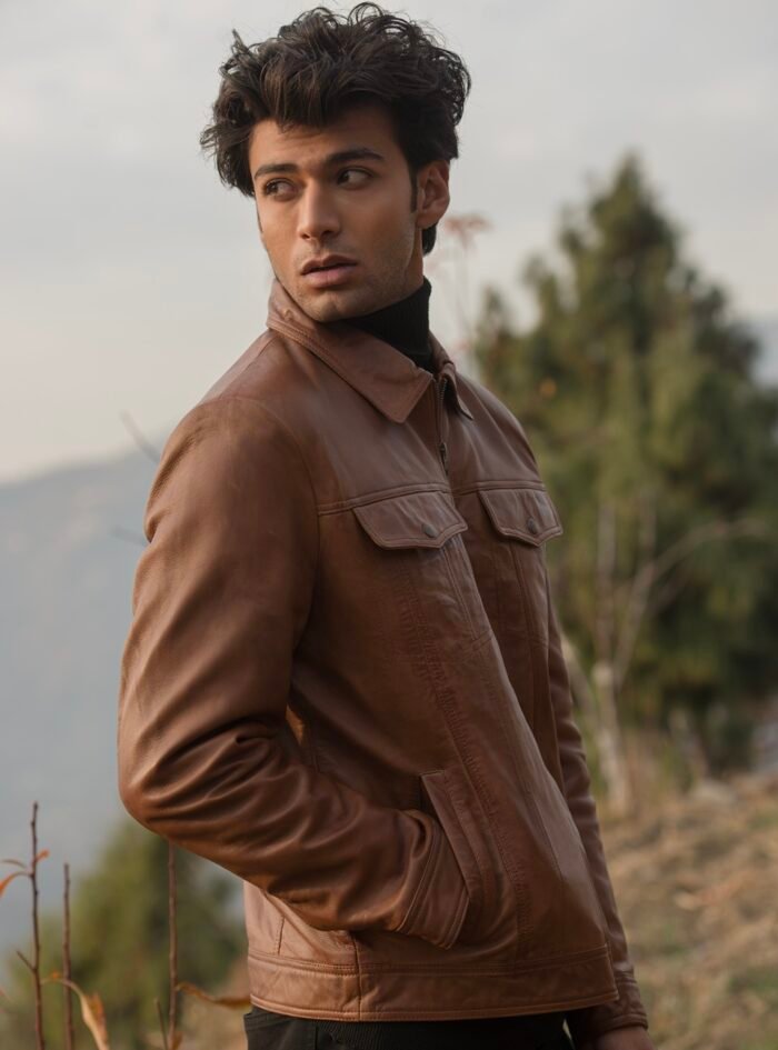 Vince Cognac Brown Biker Jacket-style1 Vince Cognac Brown Biker Jacket-style1