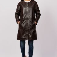 Women-Brown-Leather-Collar-Less-Coat1.jpg