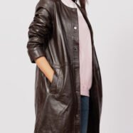 Women-Brown-Leather-Collar-Less-Coat204.jpg