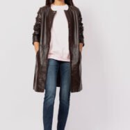 Women-Brown-Leather-Collar-Less-Coat3.jpg