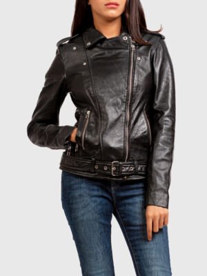 Women Leather Biker Jacket