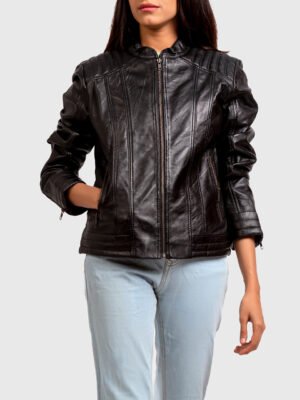 Women Leather Jacket Black