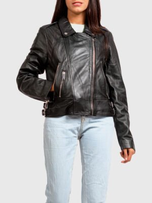 Women Leather Moto Jacket