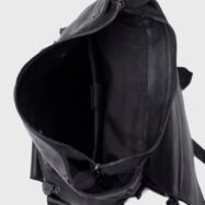 Connor Black Leather Laptop Backpack (1)