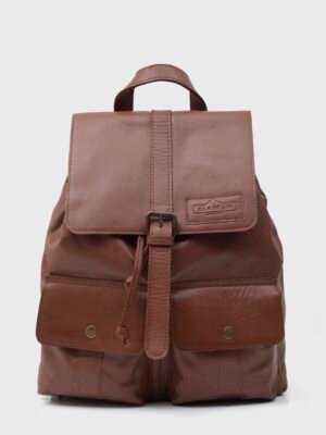 Jill Brown Leather Backpack