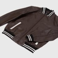 Johnny Brown Leather Varsity Jacket (2)