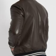 Johnny Brown Leather Varsity Jacket (7)