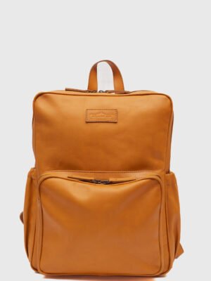 Kallis Brown College Leather Backpack