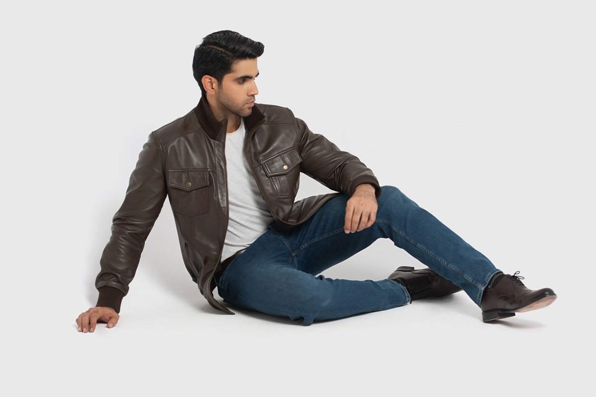Ranger Dark Brown Leather Bomber Jacket (9) Ranger Dark Brown Leather Bomber Jacket (9)