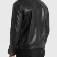 Vince Black Leather Jacket (3)